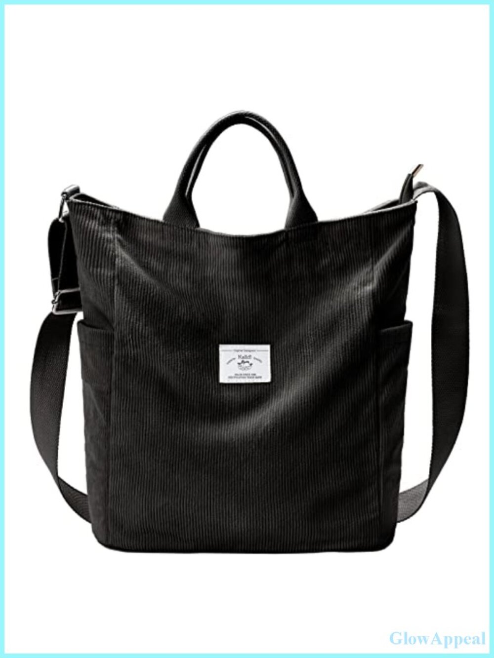 Corduroy Tote Bag Large Slouchy Hobo Crossbody Adjustable Strap